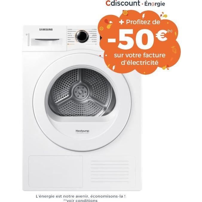  DV80M5010KW Sèche linge - 8 kg - Pompe à1