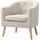 Fauteuil beige