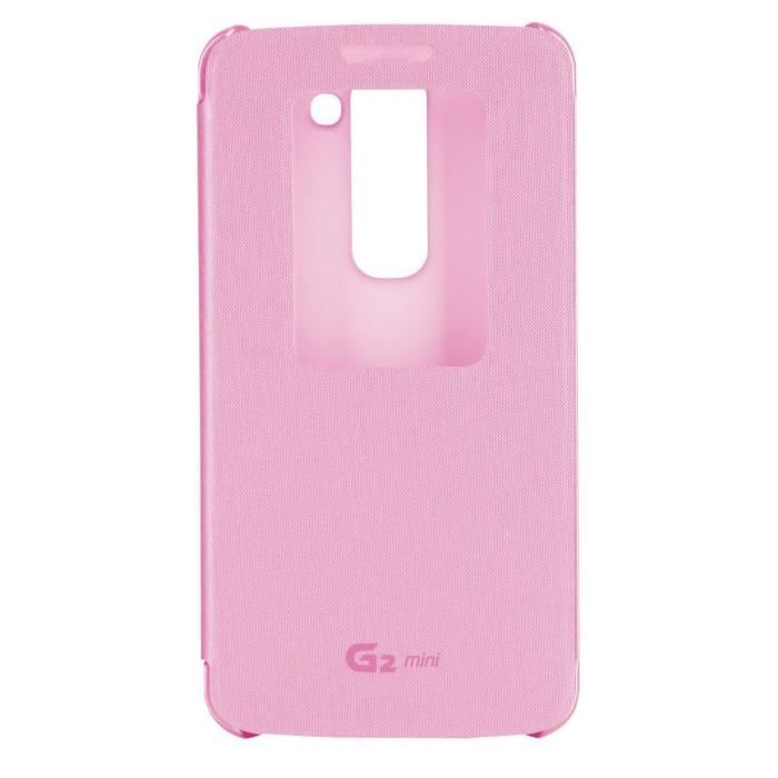 LG Quick Window Etui Folio Pour G2 Mini Rose