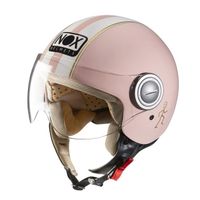 CASQUE MOTO SCOOTER NOX N210 Casque Jet Rose Pastel CASQUE MOTO SCOOTER NOX N210 Casque Jet Rose Pastel
