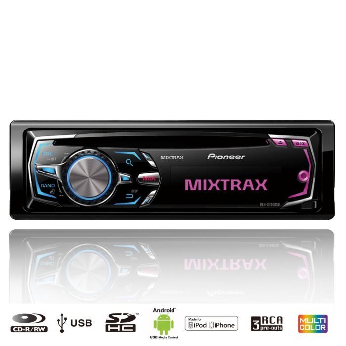 Pioneer DEH X7500SD Autoradio CD/USB/SD/Mixtrax   Achat / Vente