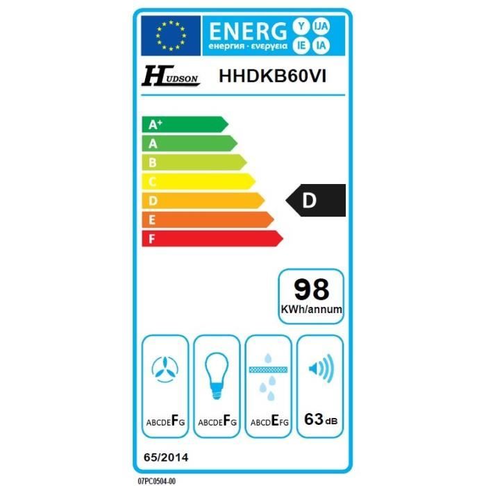  HHDKB60VI - Hotte décorative - Evacuation1