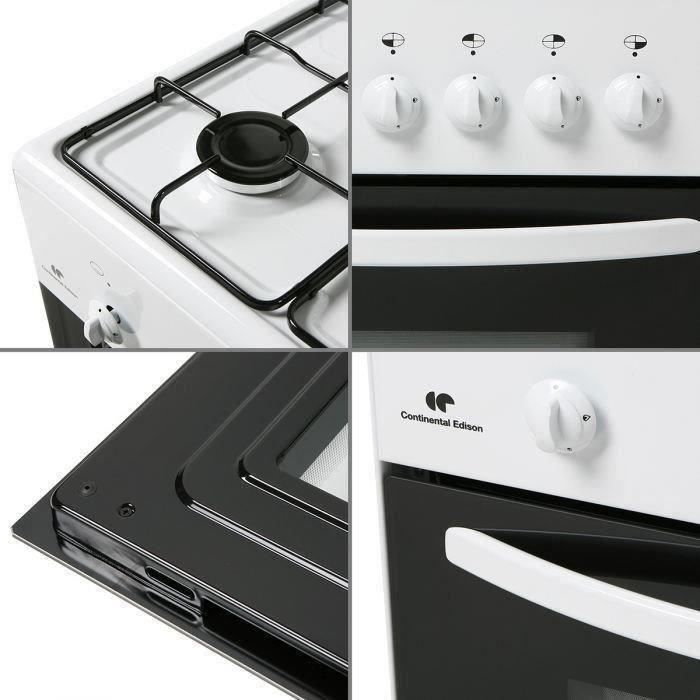  CECG6060W2 Cuisinière table gaz-4 foyers-Four2