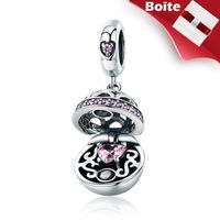 Charm's Charms Argent 925 Élégant Brillant Charms Compatib Charm's Charms Argent 925 Élégant Brillant Charms Compatib