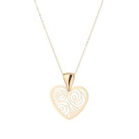 SAUTOIR ET COLLIER JULIA H Collier Coeur Or Jaune 375° Femme SAUTOIR ET COLLIER JULIA H Collier Coeur Or Jaune 375° Femme