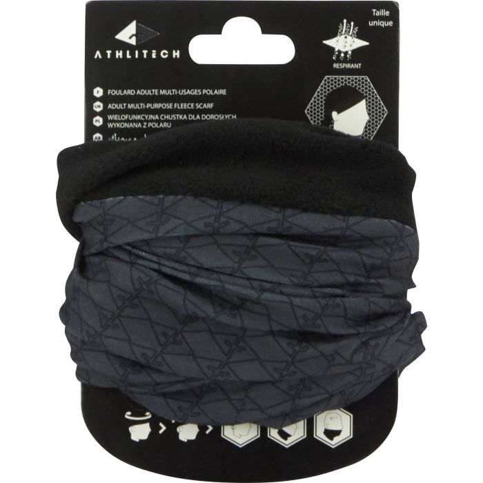 ATHLI-TECH Cache-cou de running - Homme - Gris foncé