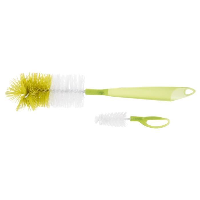 BEBE CONFORT Goupillon 2 en 1 + rince tétine - Vert