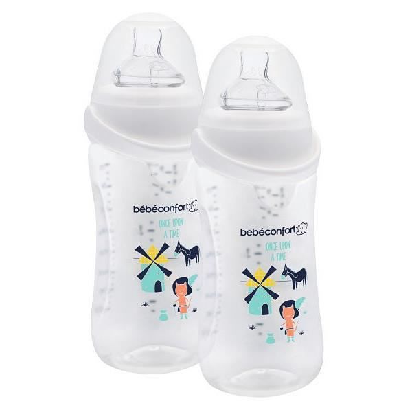 BEBE CONFORT Lot de 2 Biberons Perfect Sense 270ml - Edition Limitée Once Upon A Time