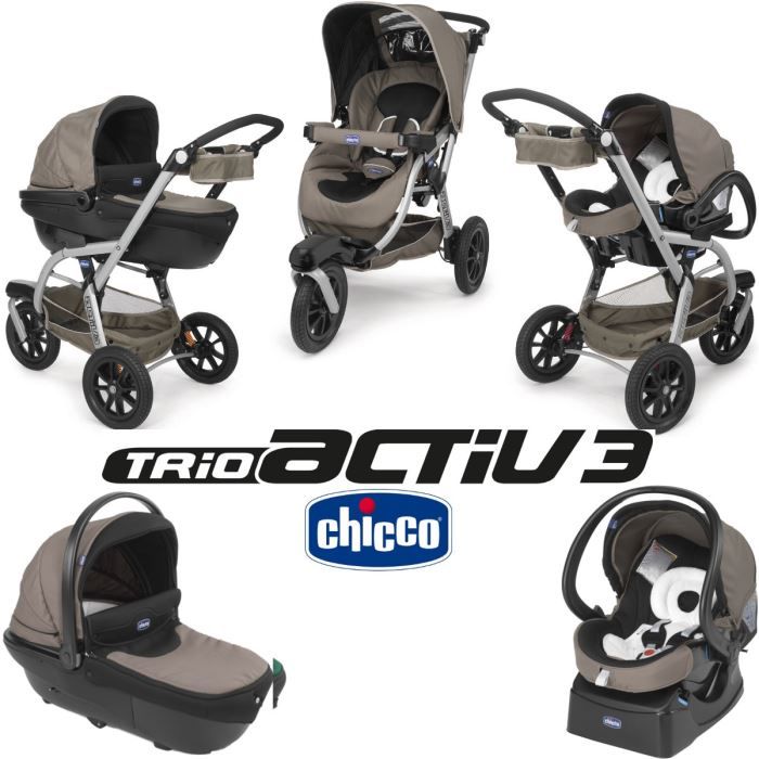 Poussette Trio Chicco 3 Roues 2024 www tofrei