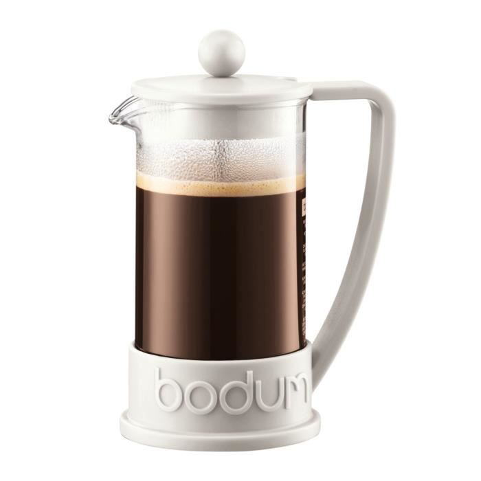 BODUM BRAZIL Cafetière piston 3 tasses/0,35L blanc