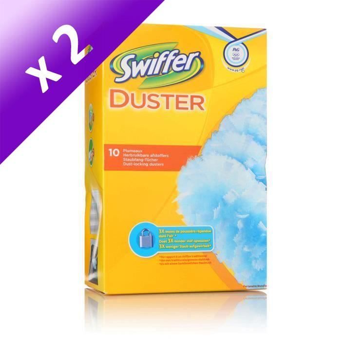 SWIFFER Duster Recharges Dépoussiérantes x10 (Lot de 2)