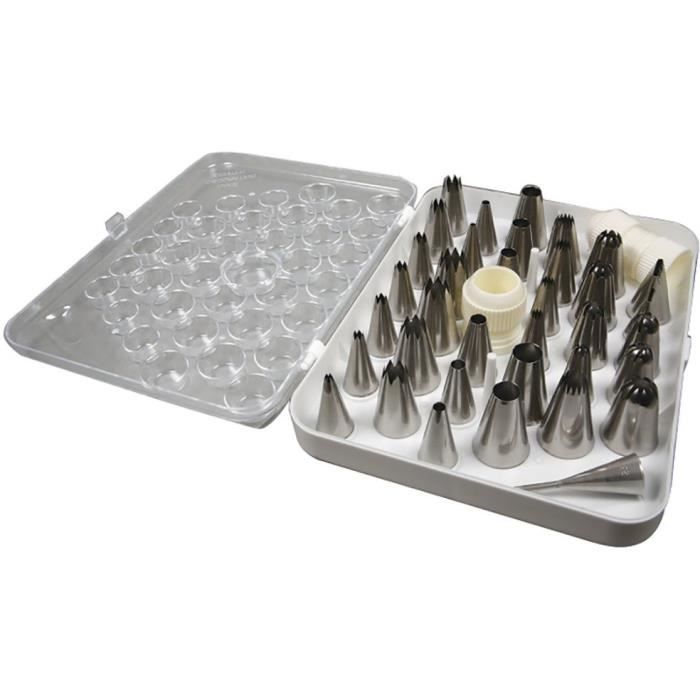 DE BUYER Coffrets de 35 douilles + adaptateurs - Inox