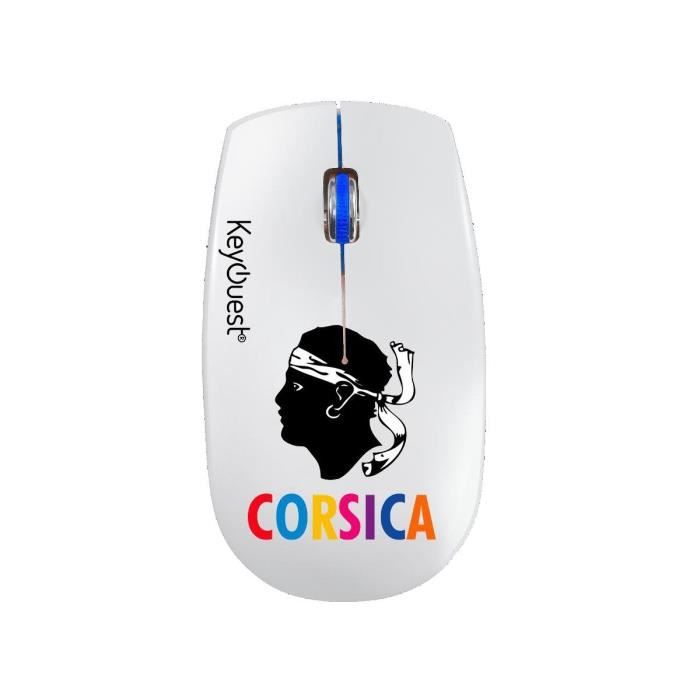 KEYOUEST Souris Corsica - Sans fil - 1200 DPI