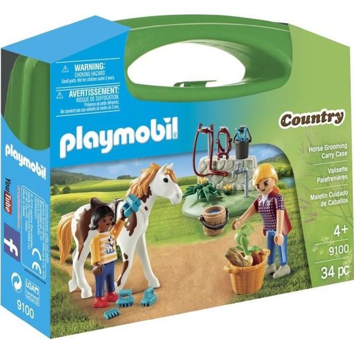 Playmobil - Nouveaute 2018 - Valisette Palefrenieres - 9100