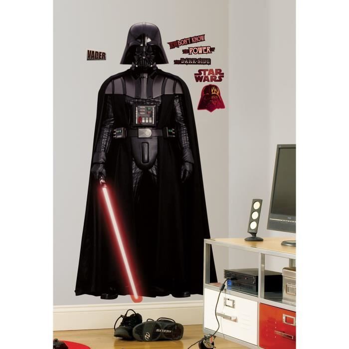 STAR WARS Stickers Muraux Enfant Géant Dark Vador 178cm