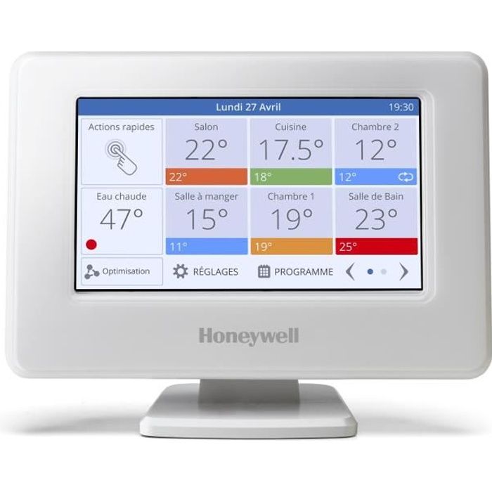 Thermostat connecte et intelligent filaire ou sans fil HONEYWELL Evohome