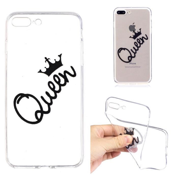 coque iphone 8 transparente queen