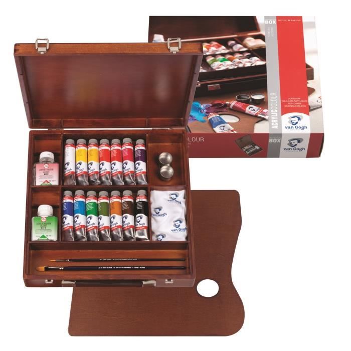 Van Gogh Acrylique Coffret Bois Inspiration Achat Vente Peinture