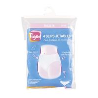 SLIP JETABLE TIGEX Lot de 4 slips jetables Taille M SLIP JETABLE TIGEX Lot de 4 slips jetables Taille M