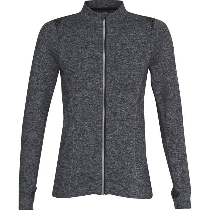ATHLI-TECH Sweatshirt de running Eden Seam - Femme - Gris anthracite chiné