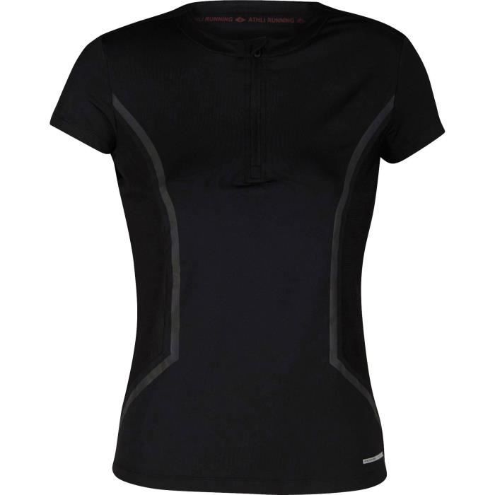 ATHLI-TECH Haut de running Elektra - Femme - Noir