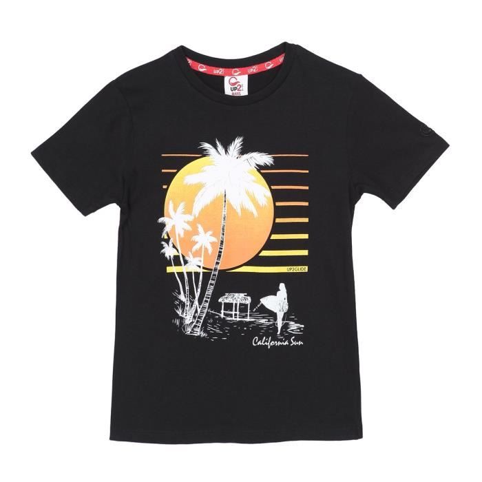 UP2GLIDE T-shirt Evan - Enfant Garçon - Noir
