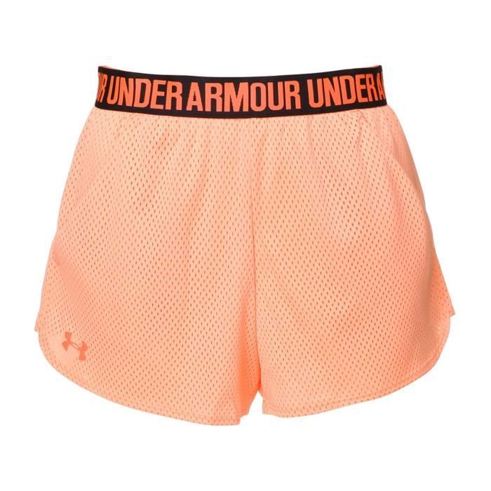 UNDER ARMOUR Short Play up 2,0 Mesh - Femme - Orange