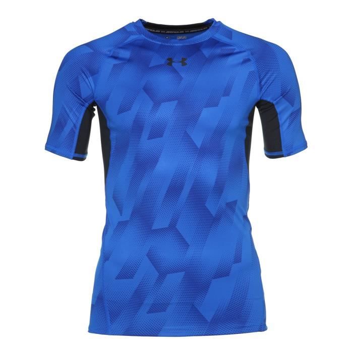 UNDER ARMOUR T-shirt Manches courtes HG Armour - Homme - Bleu