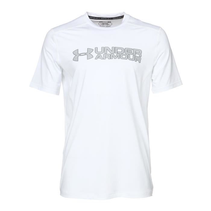 UNDER ARMOUR T-shirt Manches Courtes Raid Graphic - Homme - Blanc