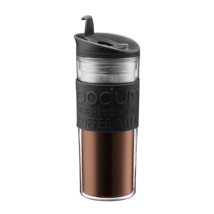 BODUM TRAVEL PRESS Mug de voyage 0,45 L noir