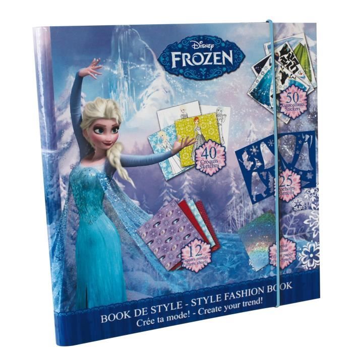 LA REINE DES NEIGES Book de style avec stickers