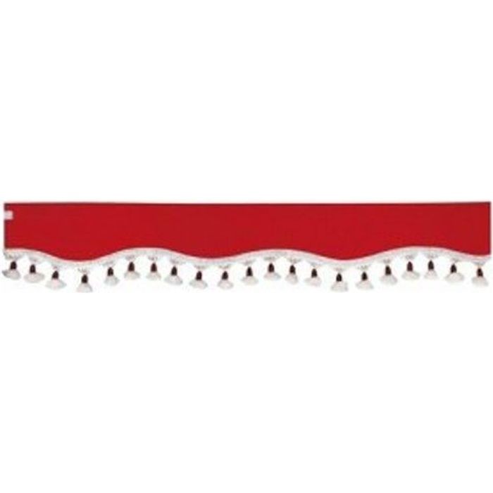 Franges de cabine 240x18 cm - Rouge