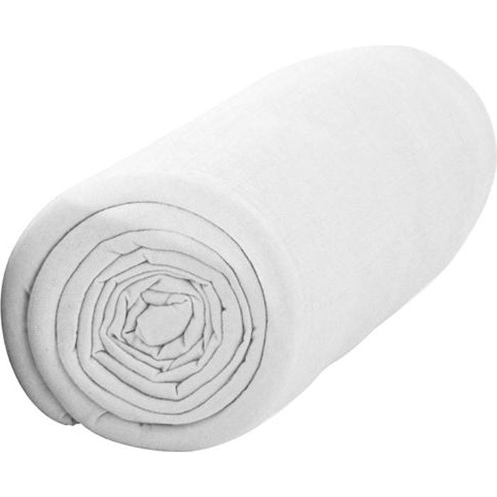 TODAY Drap housse jersey 100% coton - 140x190 cm - Chantilly