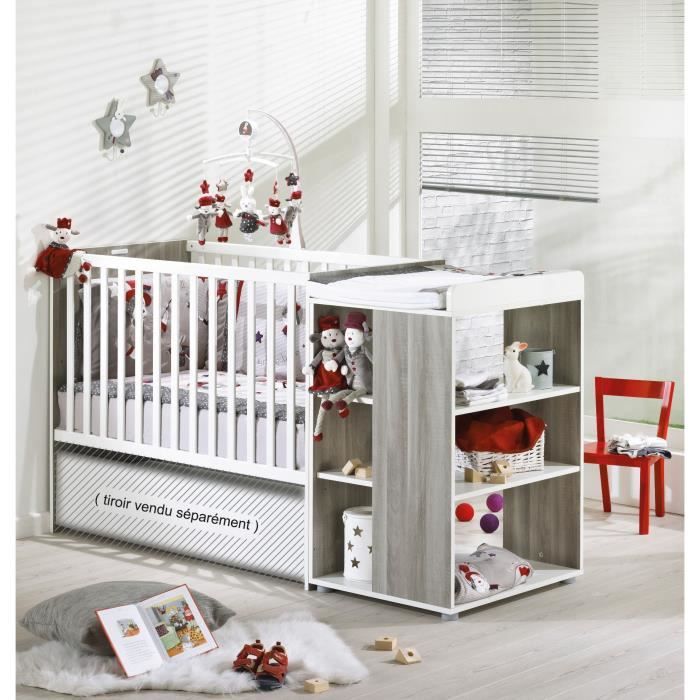 LOULOU Lit bébé Combiné Evolutif 60x120 cm - SAUTHON ON LINE