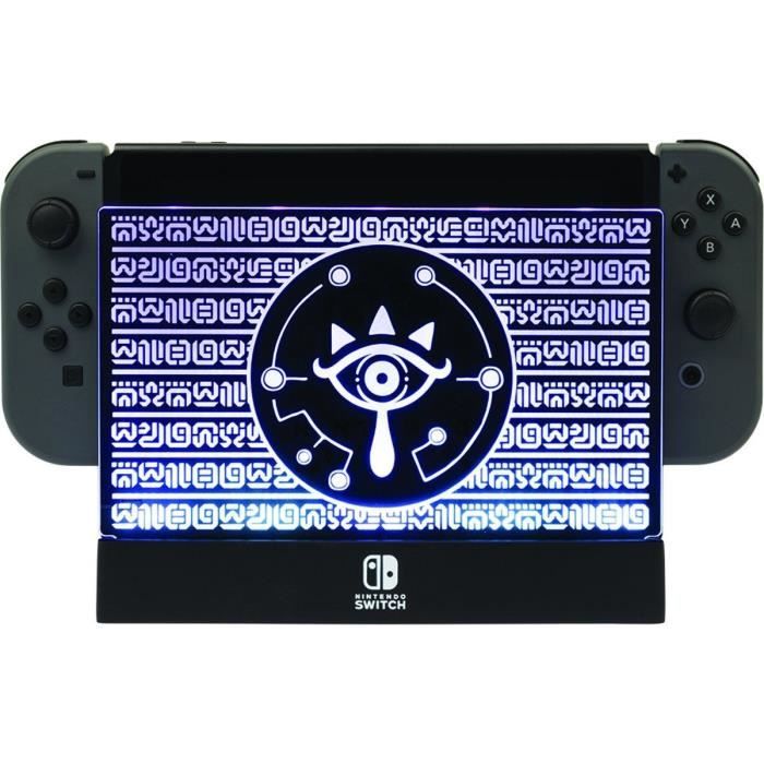 Ecran de protection illuminé Mario Odyssey-Zelda pour station d'accueil Switch