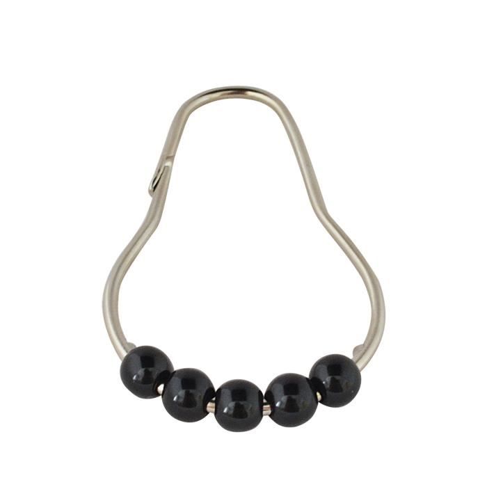 RIDDER Anneaux en métal (12 pcs.) - Noir