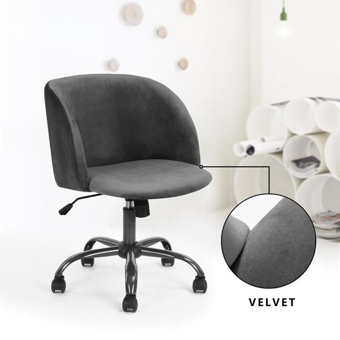 Bureau Roulettes À De Fauteuil Scandinave Gris Moderne 6bI7fgyvY