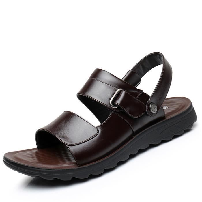 Chaussures Sandales noir Chaussures Sandales Sandales Marron Homme Homme Homme Chaussures Marron noir Marron Rwzwx