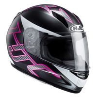 CASQUE MOTO SCOOTER Casque HJC CL-Y Goli MC-8SF Noir et Rose CASQUE MOTO SCOOTER Casque HJC CL-Y Goli MC-8SF Noir et Rose