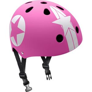 STAMP Casque Skate Pink Star avec Molette d'Ajustement