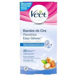 VEET Bandes de Cire - Peaux Sensibles