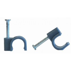 VOLTMAN Lot de 20 attaches professionnelles - Diam?tre 6 mm? - Gris
