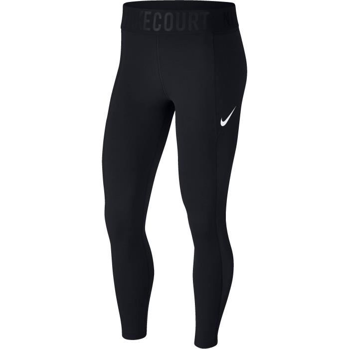 NIKE Collants de tennis Power - Femme - Noir