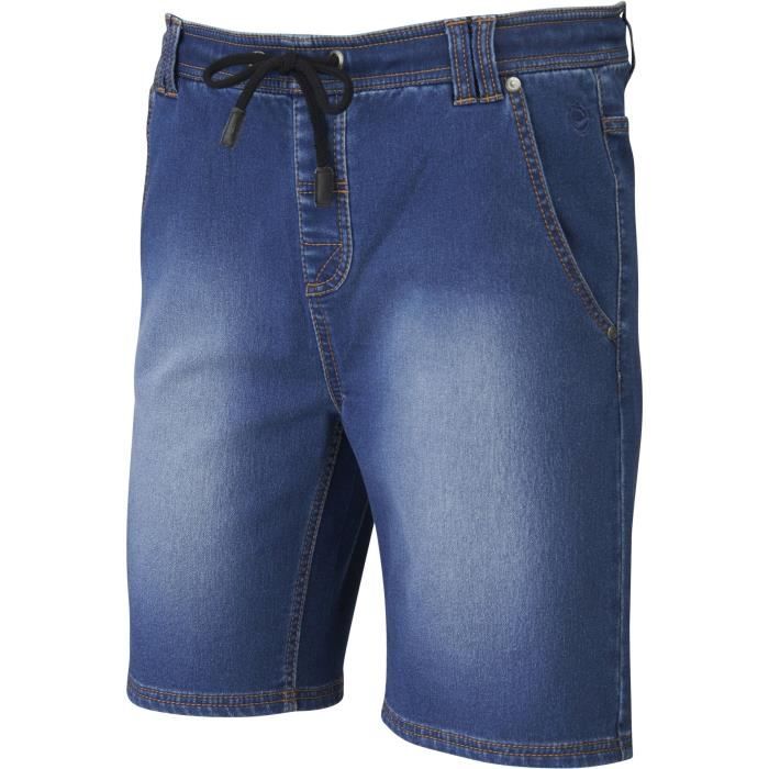 UP2GLIDE Short jean Eddy - Homme - Bleu jean