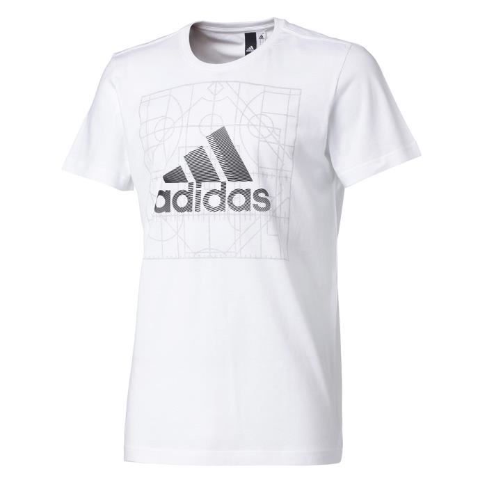 ADIDAS T-shirt Adi Court - Homme - Blanc