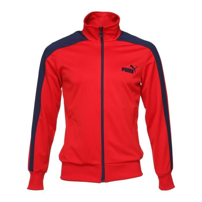 PUMA Eagle Point Veste de survêtement Homme - Rouge et bleu