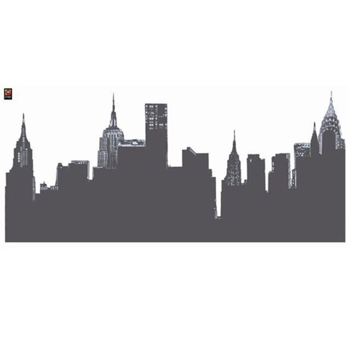 PLAGE Sticker déco ARDOISE - Vue de New York1 Planche 46x100 cm