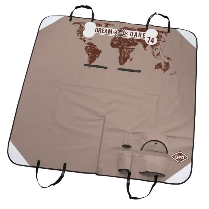 D&D Plaid de protection pour voiture World - 150x145cm - Marron