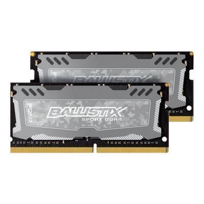 BALLISTIX SPORT LT Gris Mémoire PC KIT - DDR4 - 8GB (4GB*2) - 2400 - SODIMM
