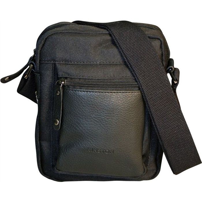 KINSTON Sacoche Noir Homme